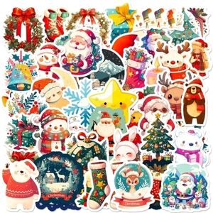 50pcs Exquisite Christmas Cartoon Stickers